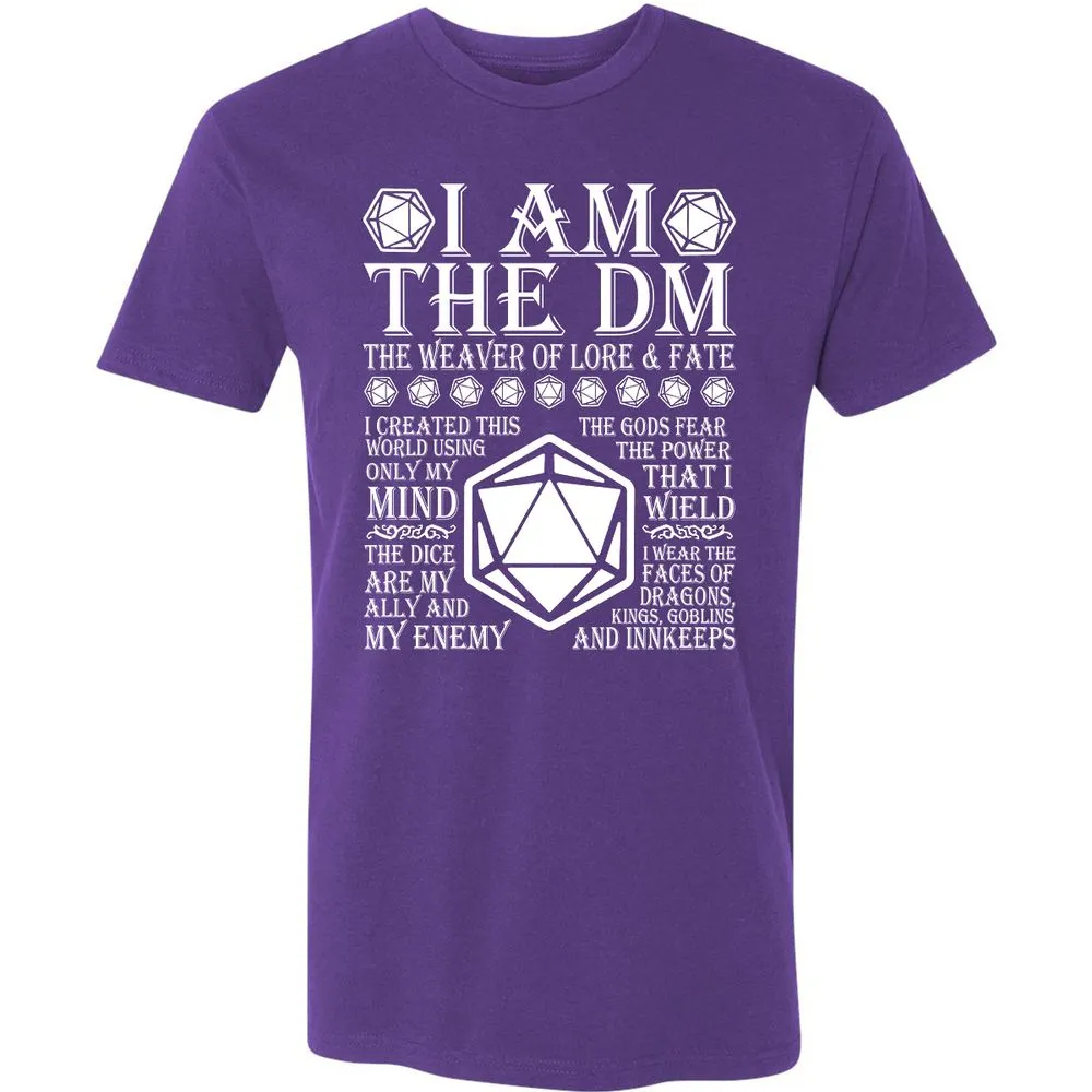 I Am The DM The Weaver Of Lore And Fate Premium Unisex T-Shirt - Purple Rush - 7