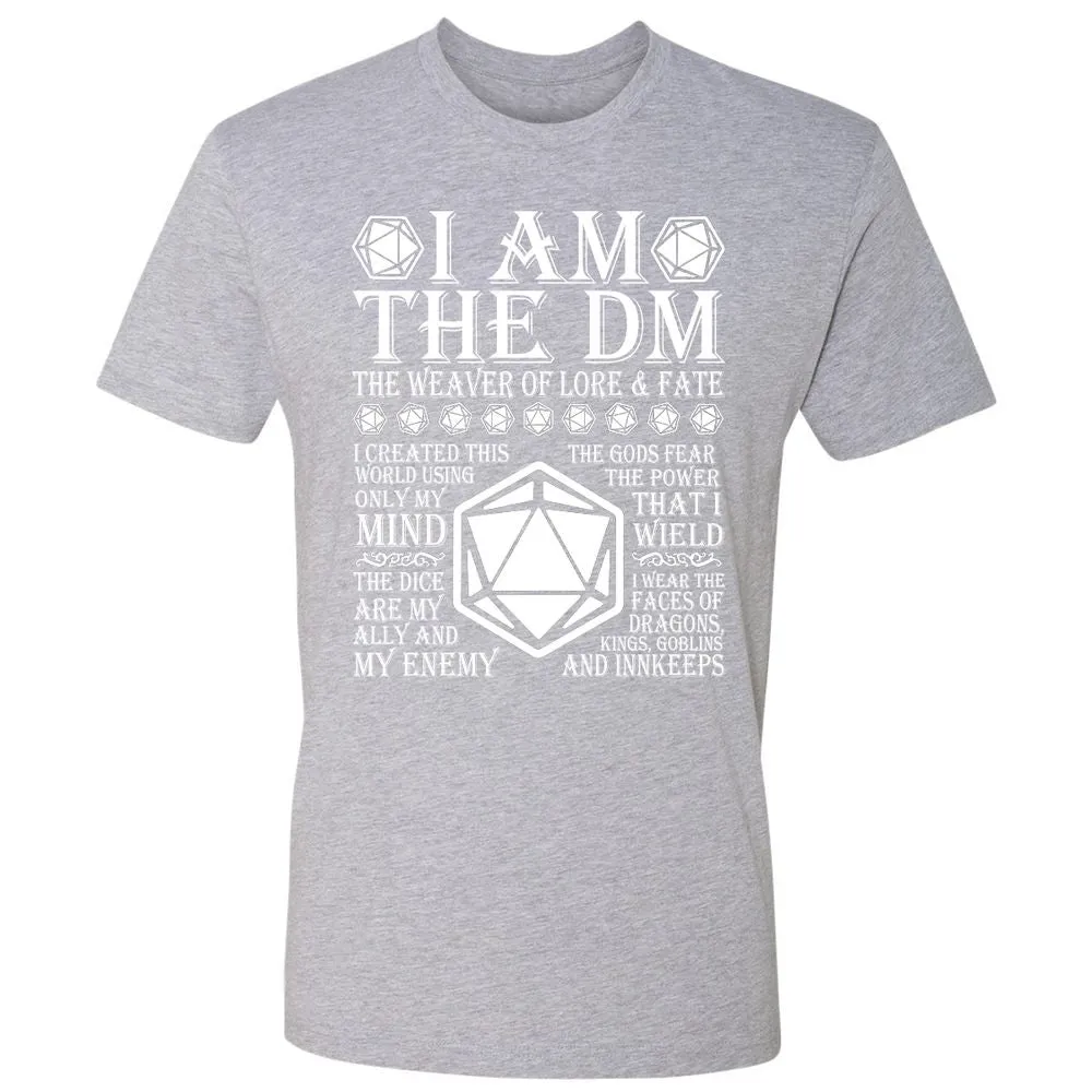 I Am The DM The Weaver Of Lore And Fate Premium Unisex T-Shirt - Heather Grey - 9