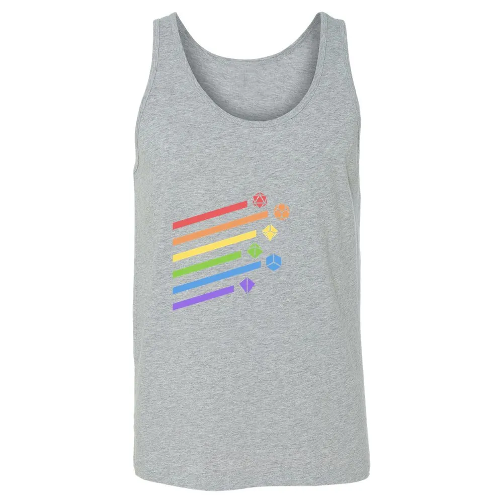 Rainbow Dice Set Unisex Jersey Tank - Athletic Heather - 4