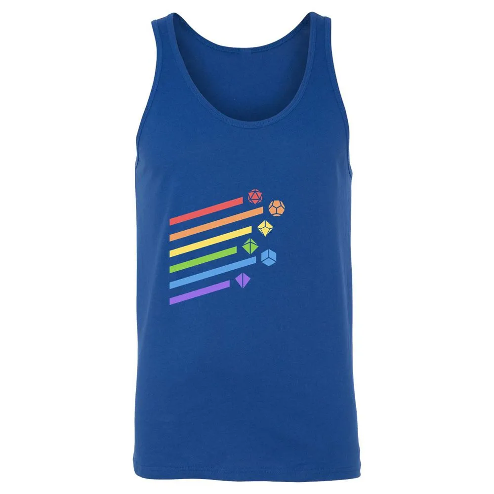 Rainbow Dice Set Unisex Jersey Tank - True Royal - 13