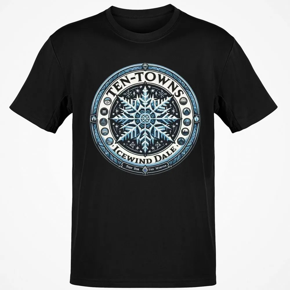 Ten-Towns Icewind Dale Classic Unisex T-Shirt - Black - 1