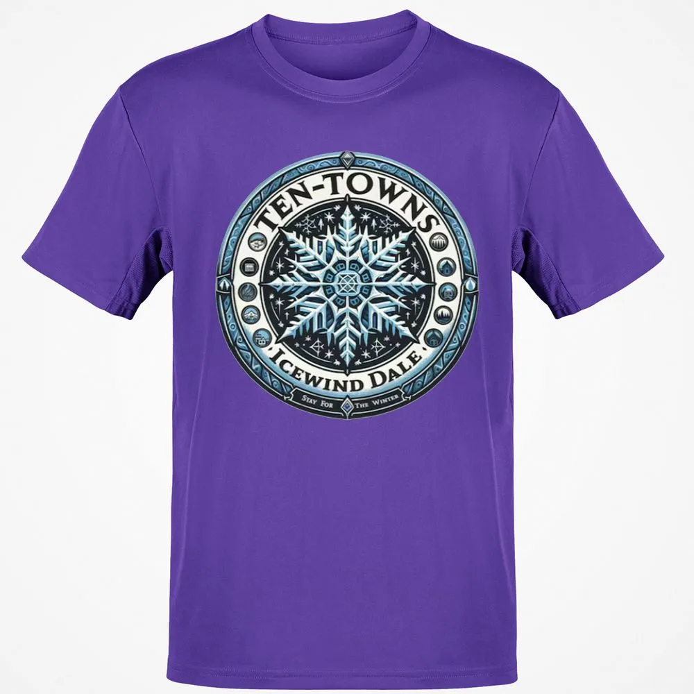 Ten-Towns Icewind Dale Classic Unisex T-Shirt - Purple - 9