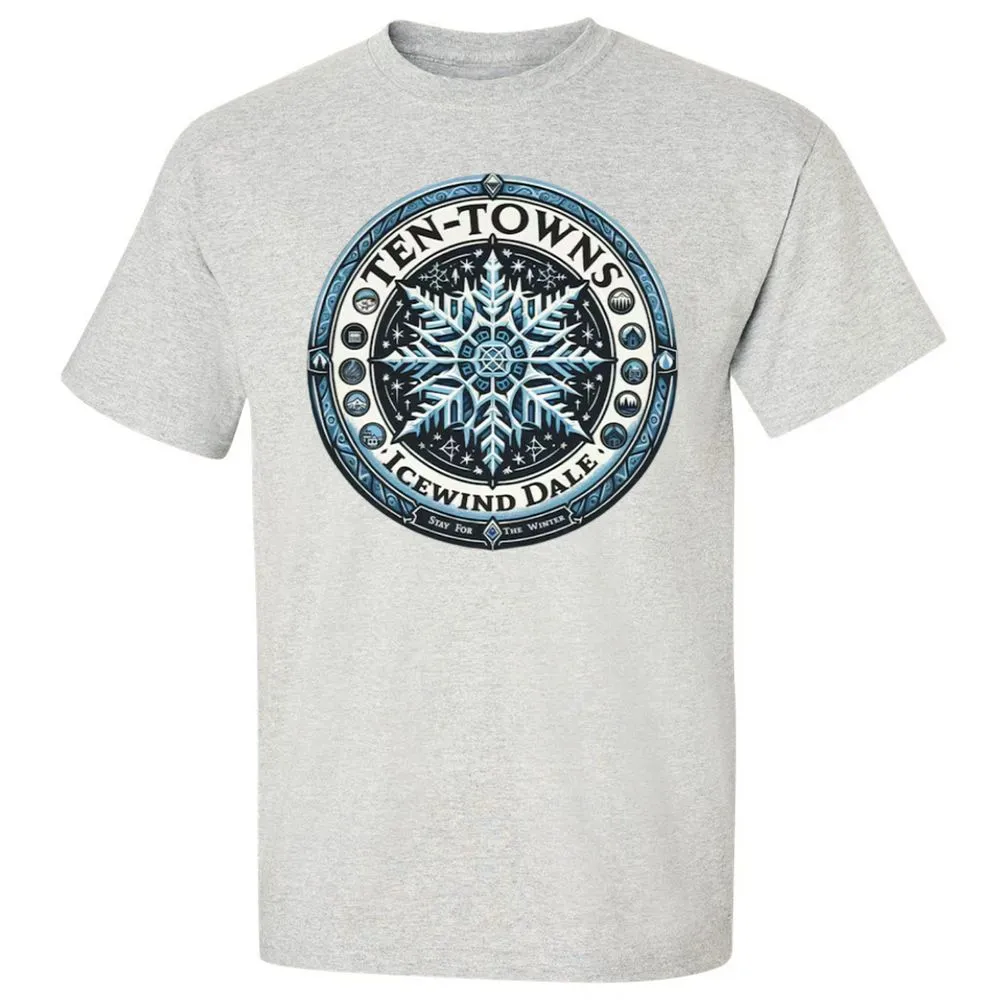 Ten-Towns Icewind Dale Classic Unisex T-Shirt - Ash - 2