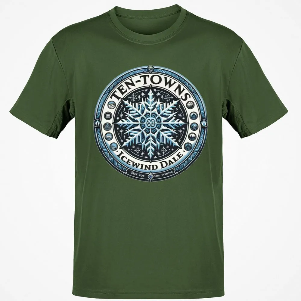 Ten-Towns Icewind Dale Classic Unisex T-Shirt - Military Green - 6