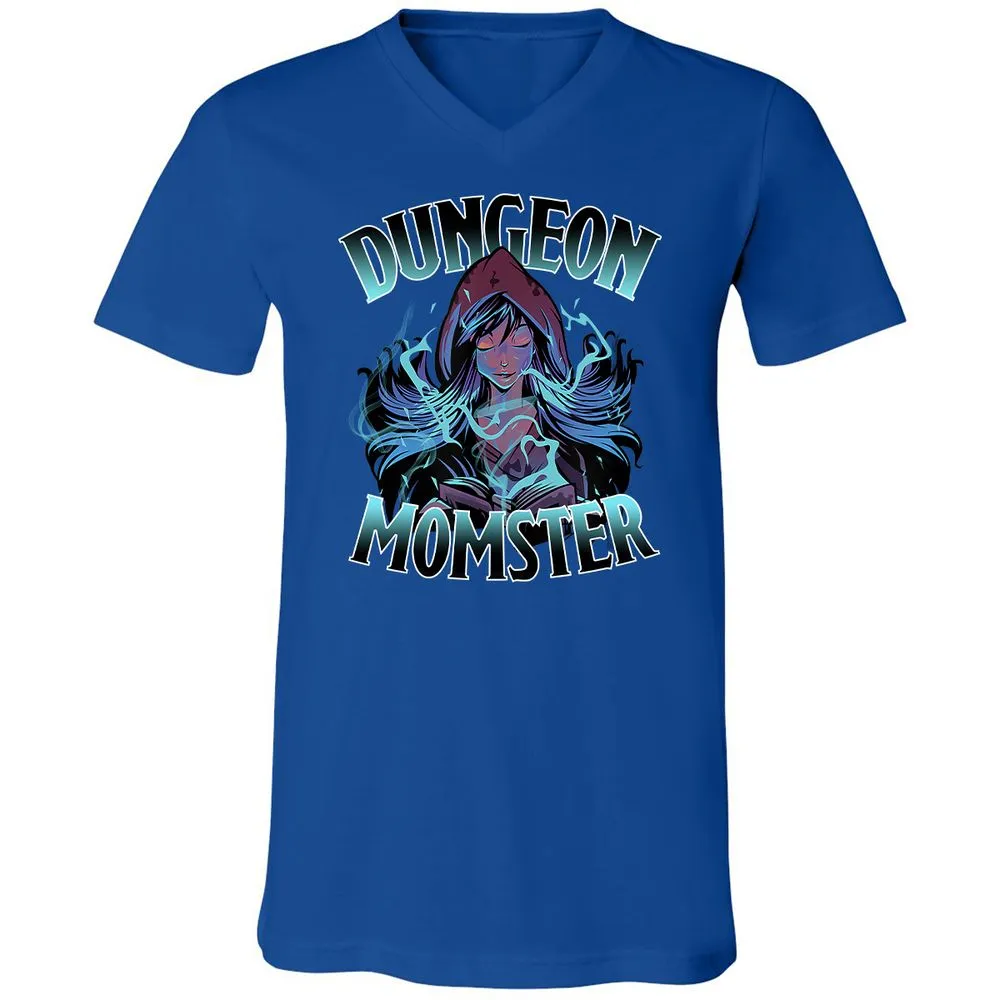 Dungeon Momster Unisex V-Neck T-Shirt - True Royal - 4
