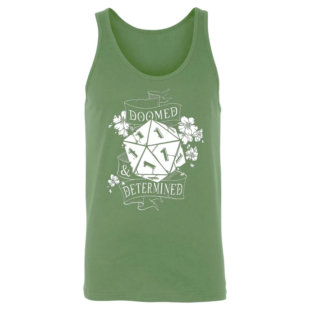 Doomed Determined Unisex Jersey Tank - Leaf - 10