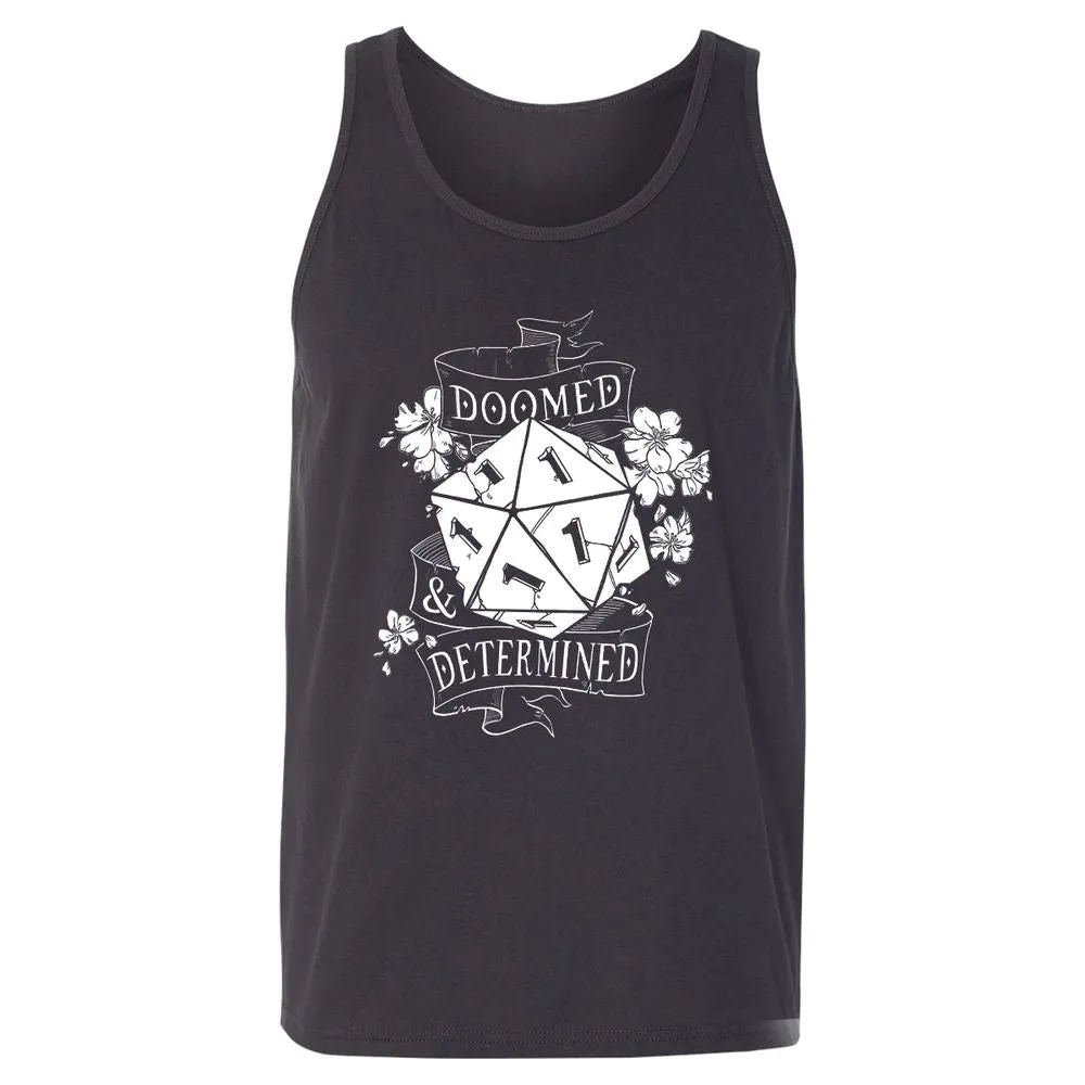 Doomed Determined Unisex Jersey Tank - Dark Grey - 7