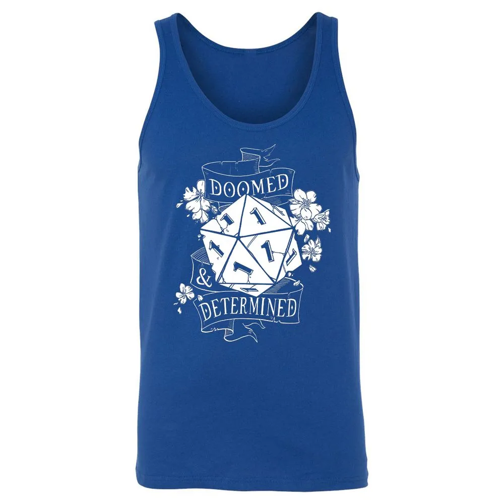 Doomed Determined Unisex Jersey Tank - True Royal - 13