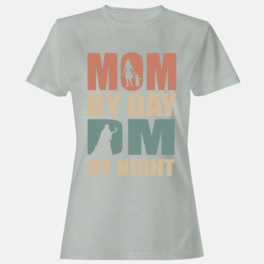 Mom By Day DM By Night Women's T-Shirt - Ash - 2