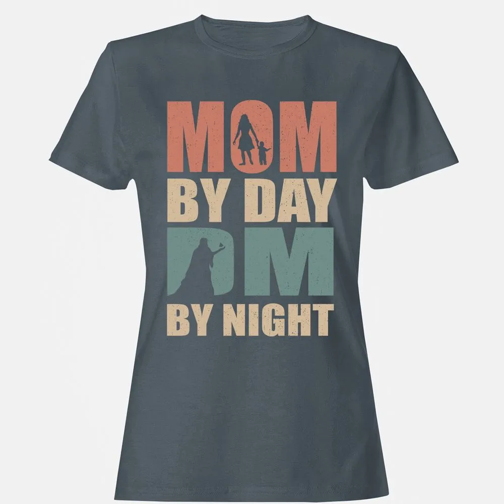Mom By Day DM By Night Women's T-Shirt - Charcoal - 3