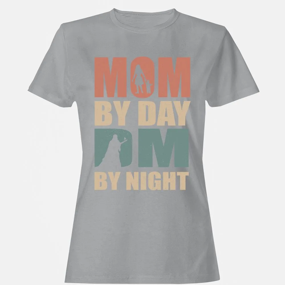 Mom By Day DM By Night Women's T-Shirt - Sport Grey - 15