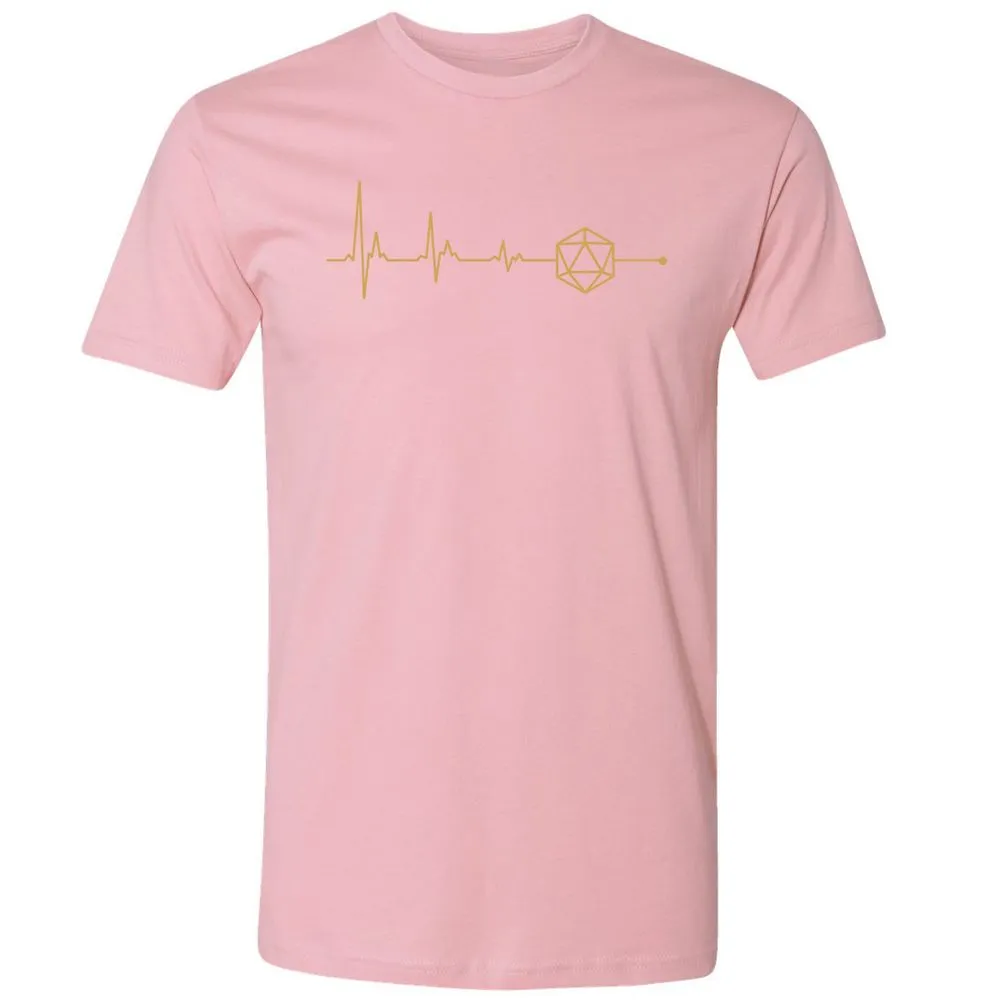 D20 Dice Is My Life Premium Unisex T-Shirt - Light Pink - 3