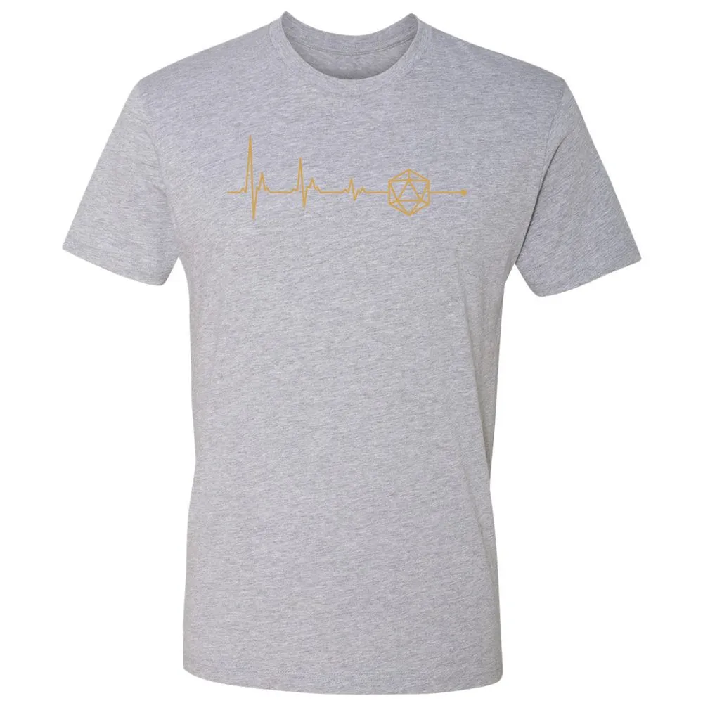 D20 Dice Is My Life Premium Unisex T-Shirt - Heather Grey - 9