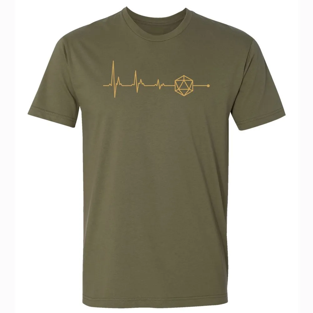D20 Dice Is My Life Premium Unisex T-Shirt - Military Green - 5