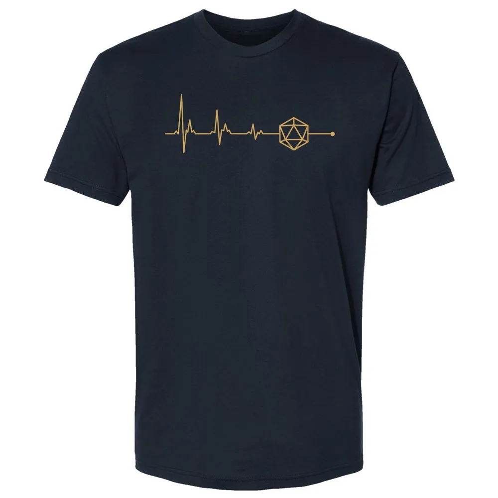 D20 Dice Is My Life Premium Unisex T-Shirt - Midnight Navy - 2