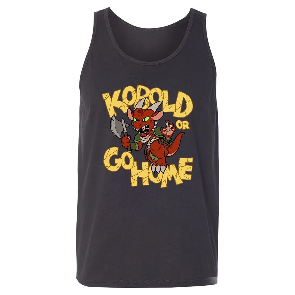 Kobold Or Go Home Unisex Jersey Tank - Dark Grey - 7