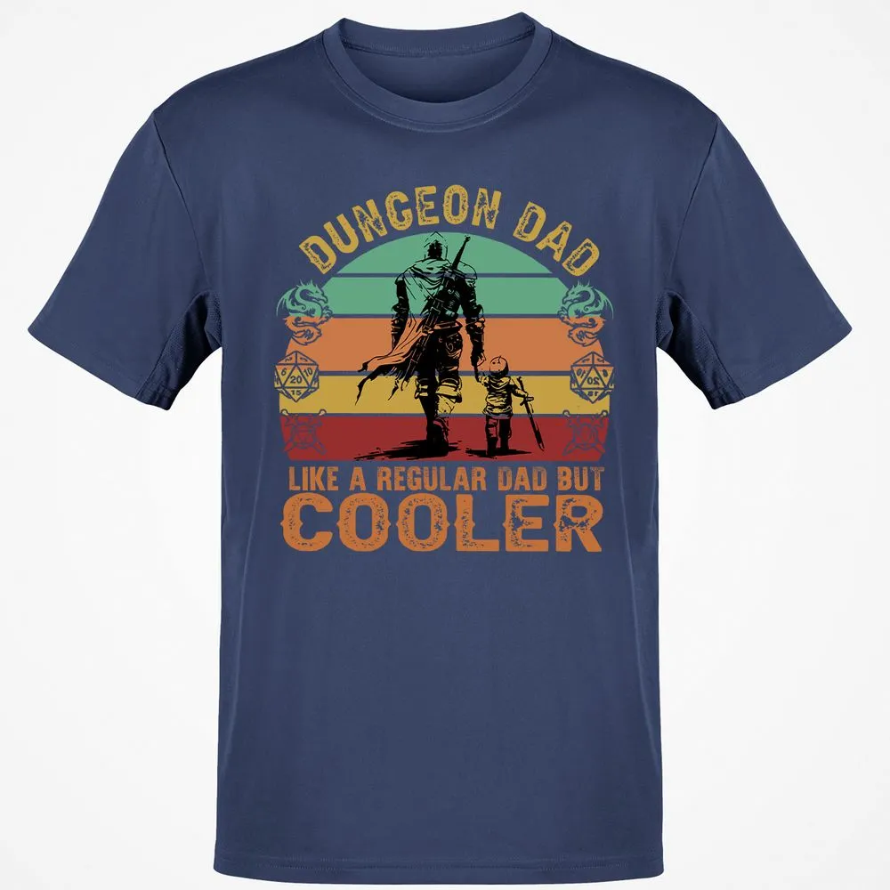 Dungeon Dad Like A Regular Dad Classic Unisex T-Shirt - Navy - 7