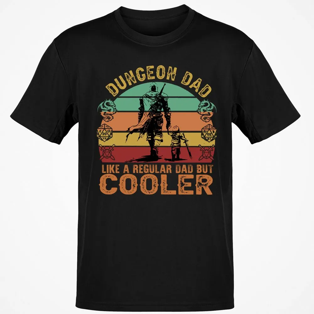 Dungeon Dad Like A Regular Dad Classic Unisex T-Shirt - Black - 1
