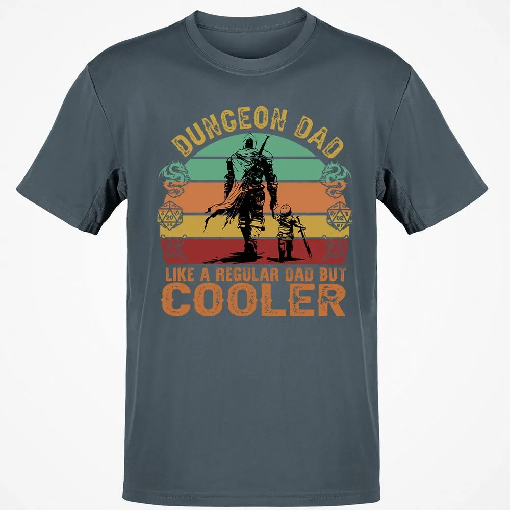 Dungeon Dad Like A Regular Dad Classic Unisex T-Shirt - Charcoal - 3