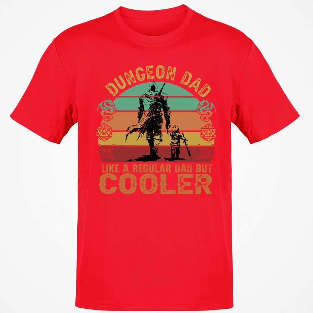 Dungeon Dad Like A Regular Dad Classic Unisex T-Shirt - Red - 10