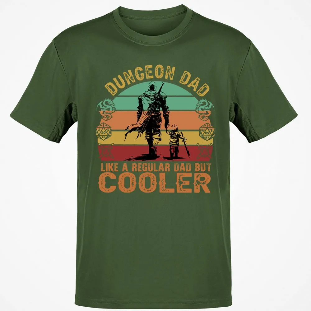 Dungeon Dad Like A Regular Dad Classic Unisex T-Shirt - Military Green - 6