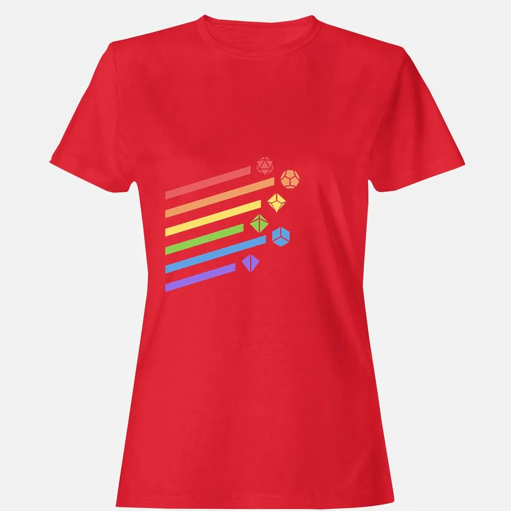 Rainbow Dice Set Women's T-Shirt - Red - 13