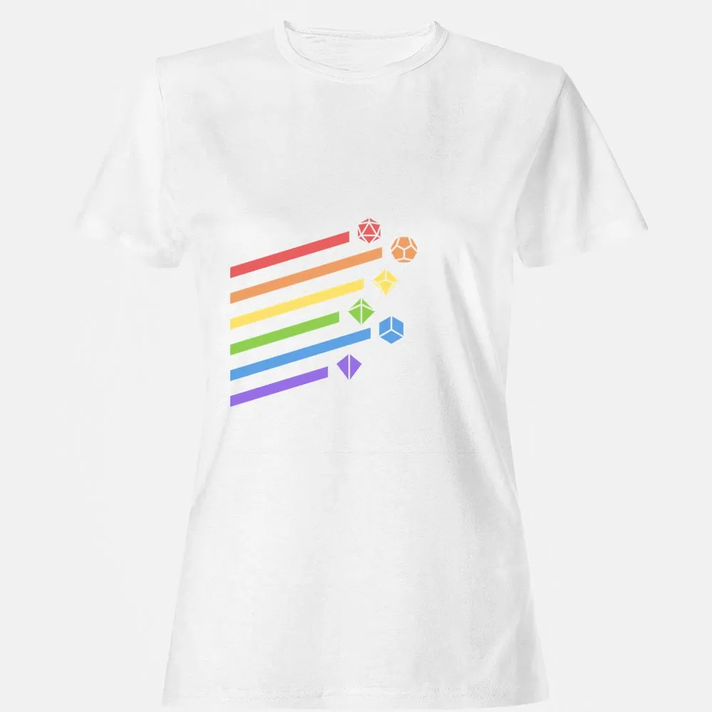 Rainbow Dice Set Women's T-Shirt - White - 16