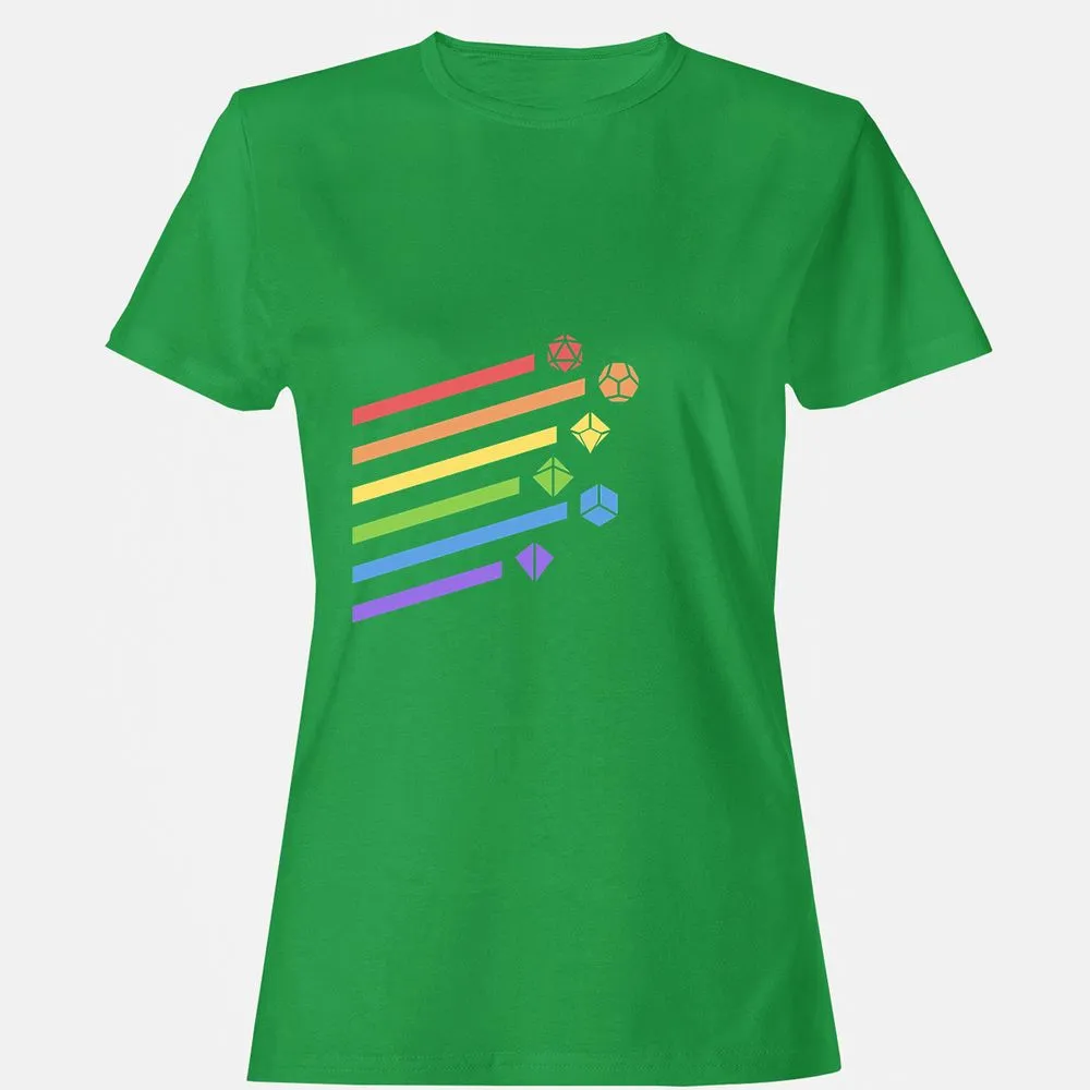 Rainbow Dice Set Women's T-Shirt - Irish Green - 7