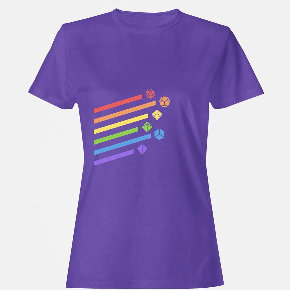Rainbow Dice Set Women's T-Shirt - Purple - 12