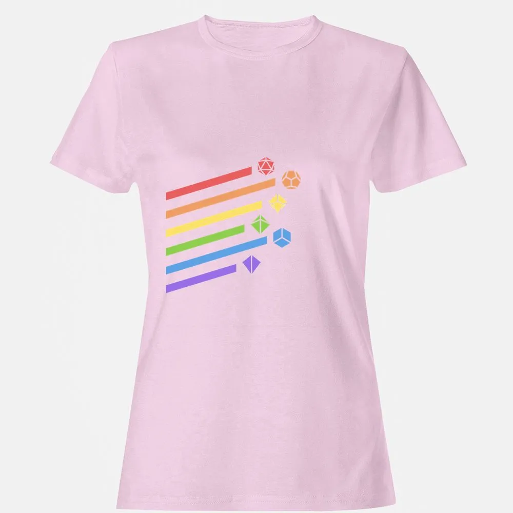 Rainbow Dice Set Women's T-Shirt - Light Pink - 9