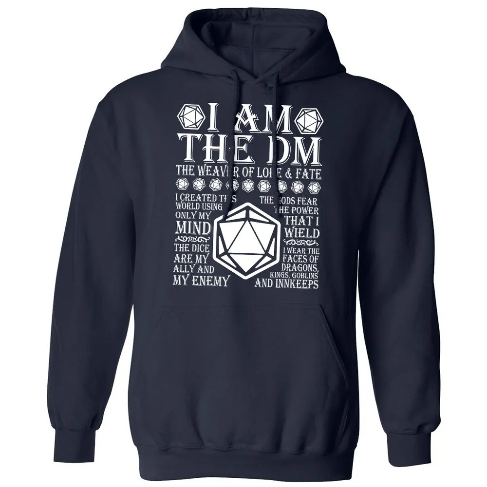 I Am The DM The Weaver Of Lore And Fate Classic Unisex Hoodie - Navy - 2