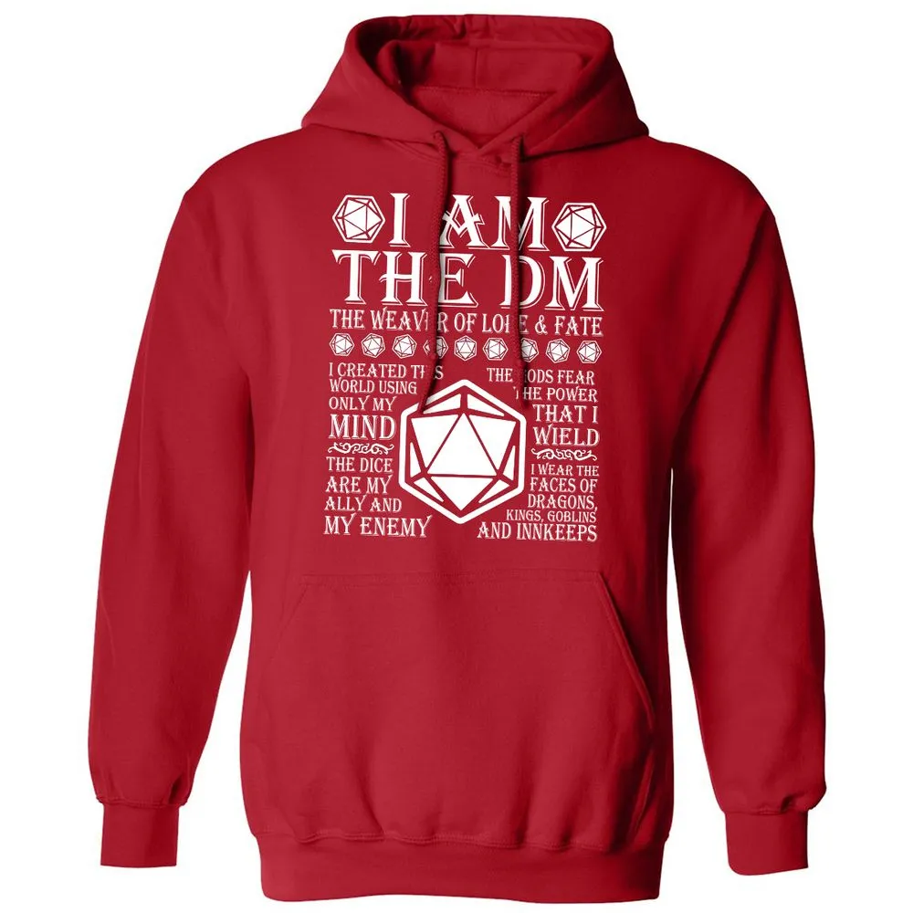 I Am The DM The Weaver Of Lore And Fate Classic Unisex Hoodie - Red - 5