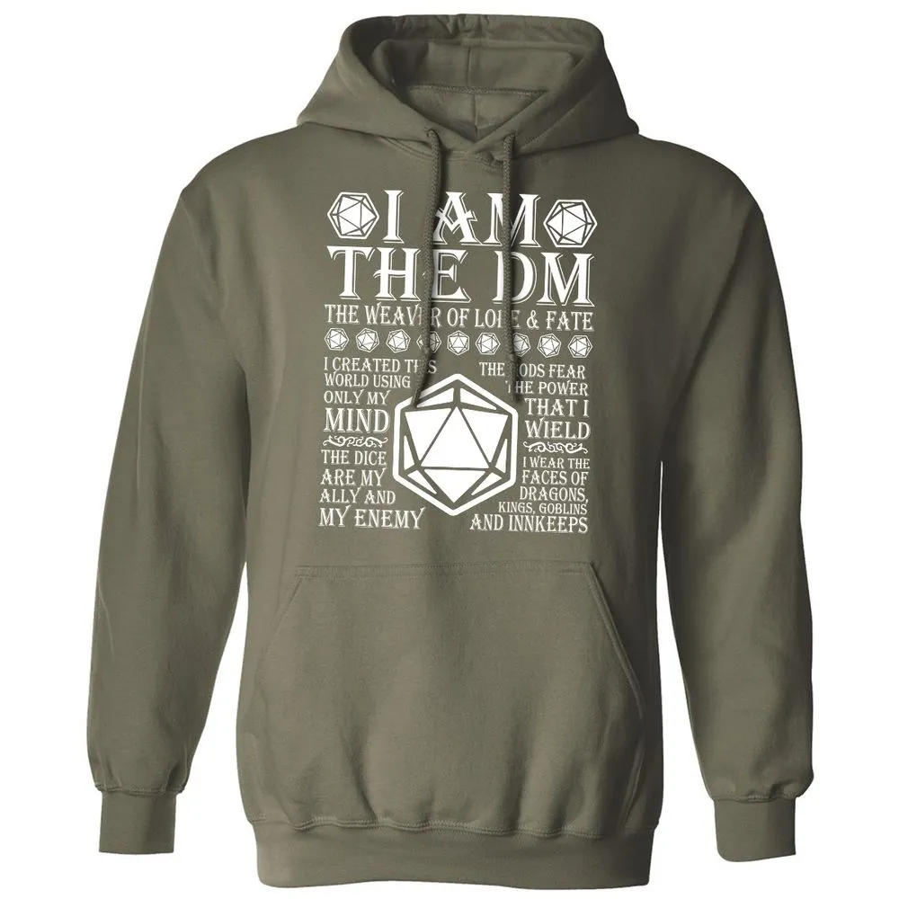 I Am The DM The Weaver Of Lore And Fate Classic Unisex Hoodie - Military Green - 4
