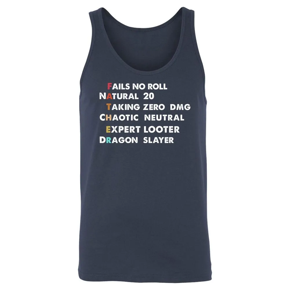 Father D&D Unisex Jersey Tank - Navy - 2