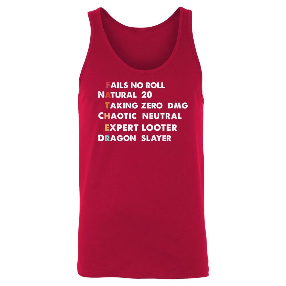 Father D&D Unisex Jersey Tank - Red - 11