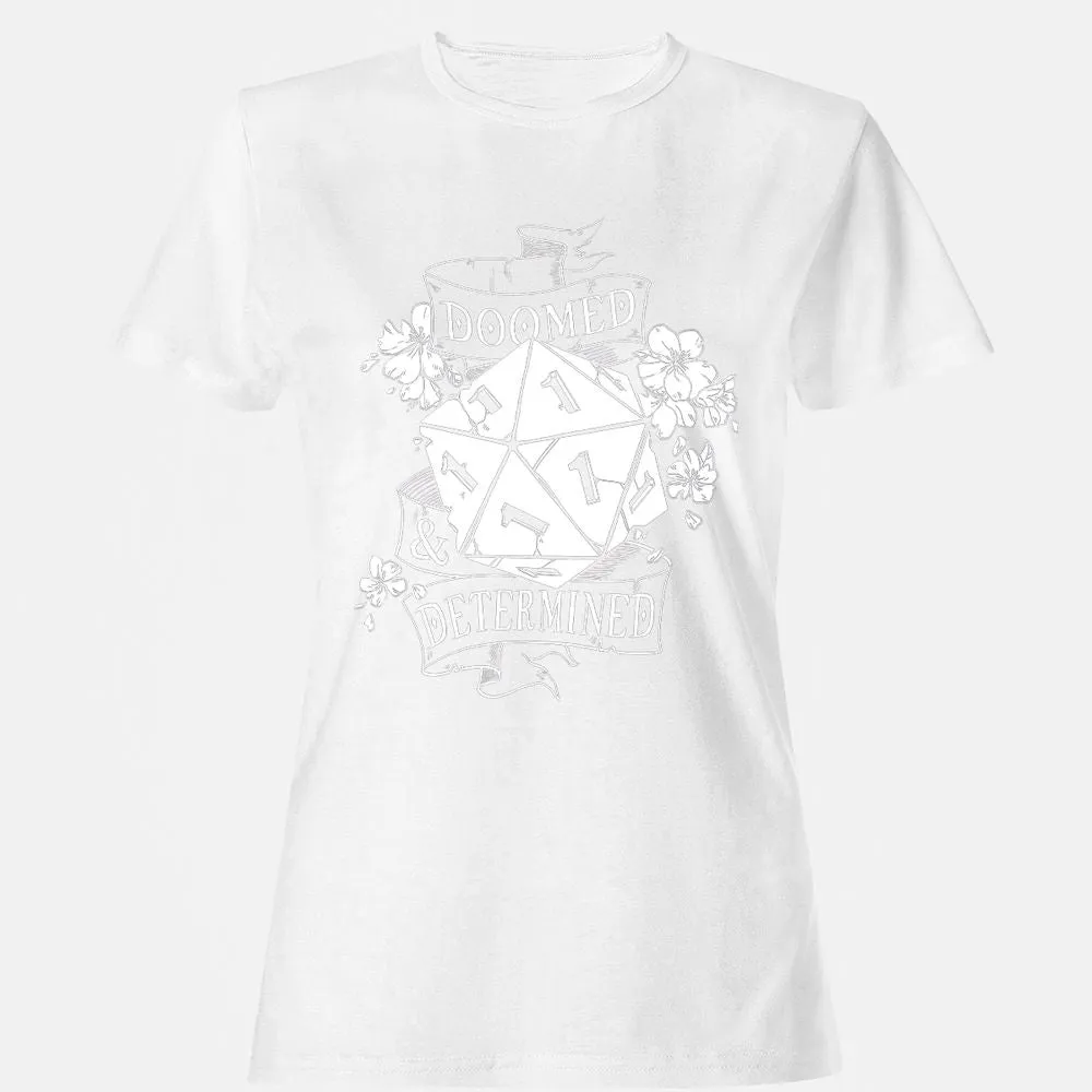 Doomed Determined Women's T-Shirt - White - 16