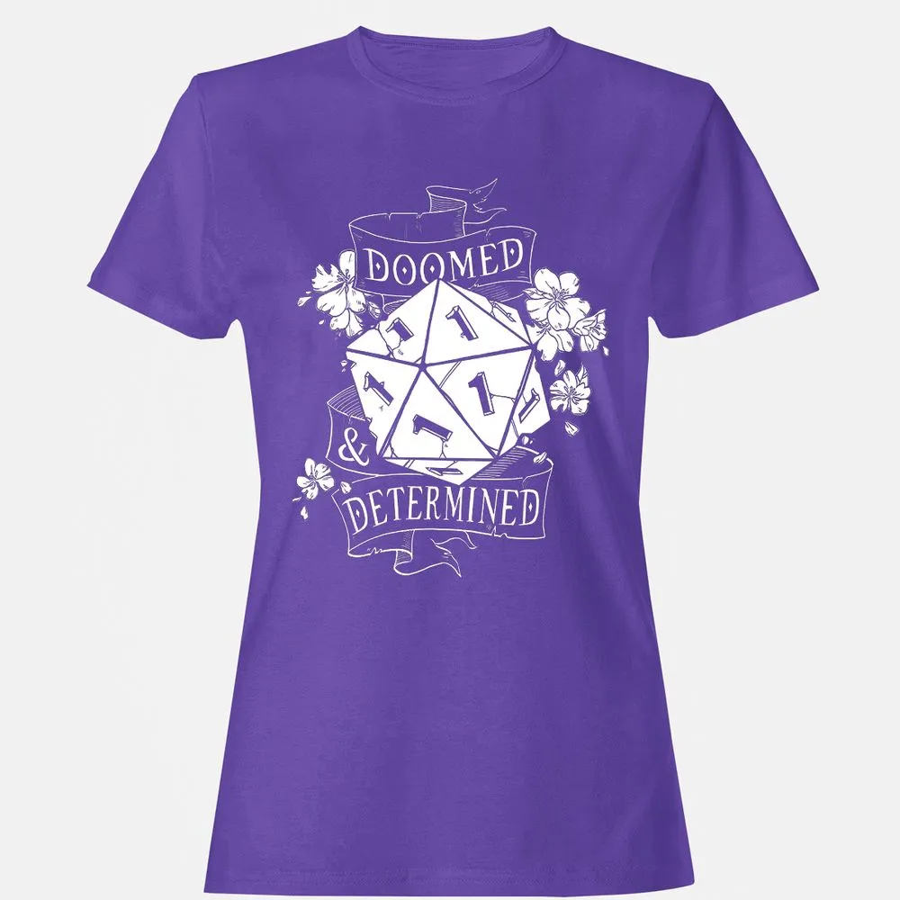 Doomed Determined Women's T-Shirt - Purple - 12