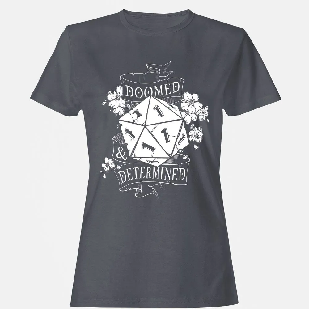 Doomed Determined Women's T-Shirt - Dark Heather - 5