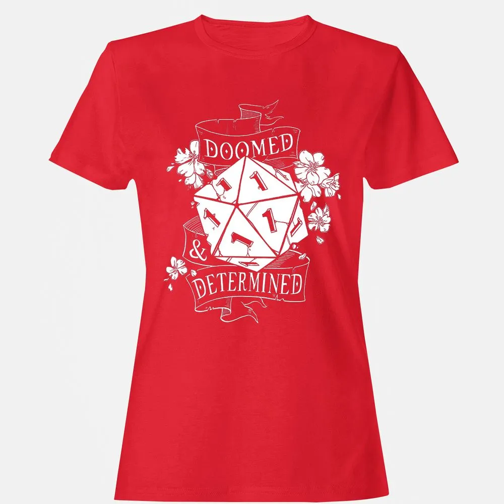 Doomed Determined Women's T-Shirt - Red - 13