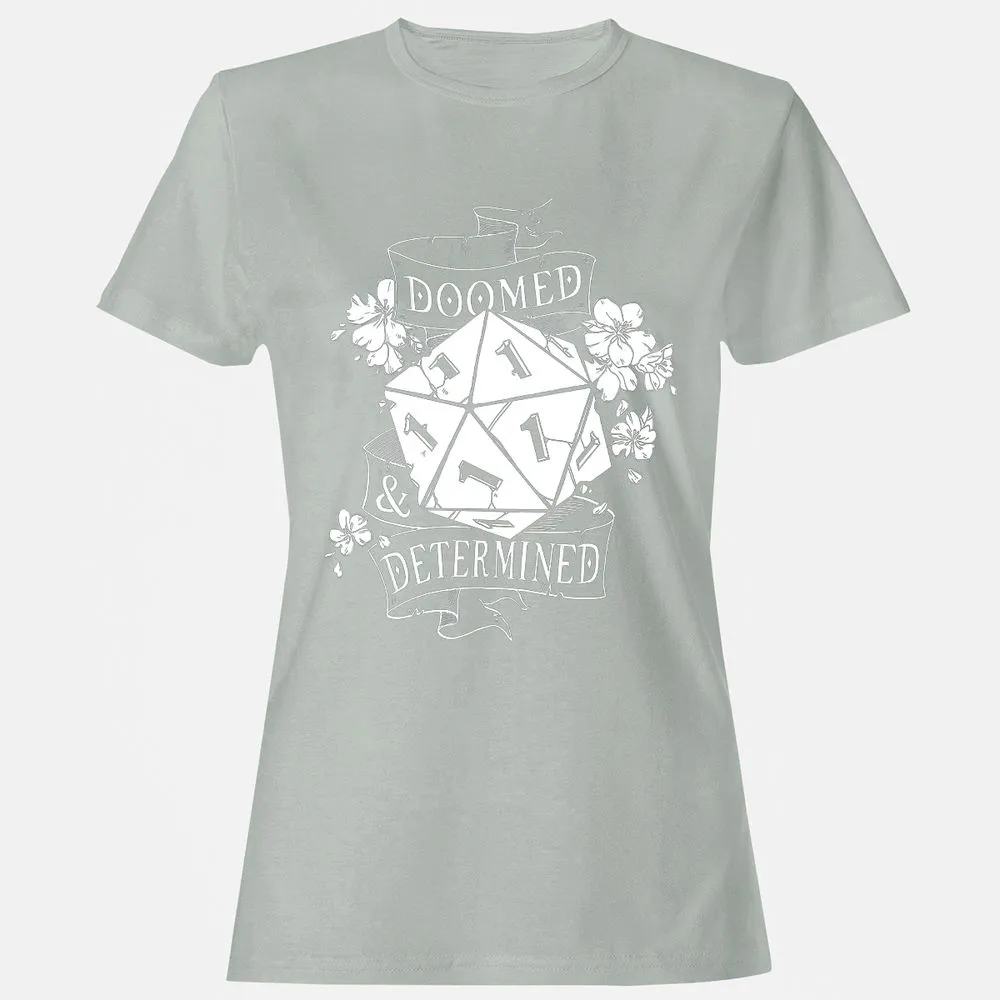 Doomed Determined Women's T-Shirt - Ash - 2