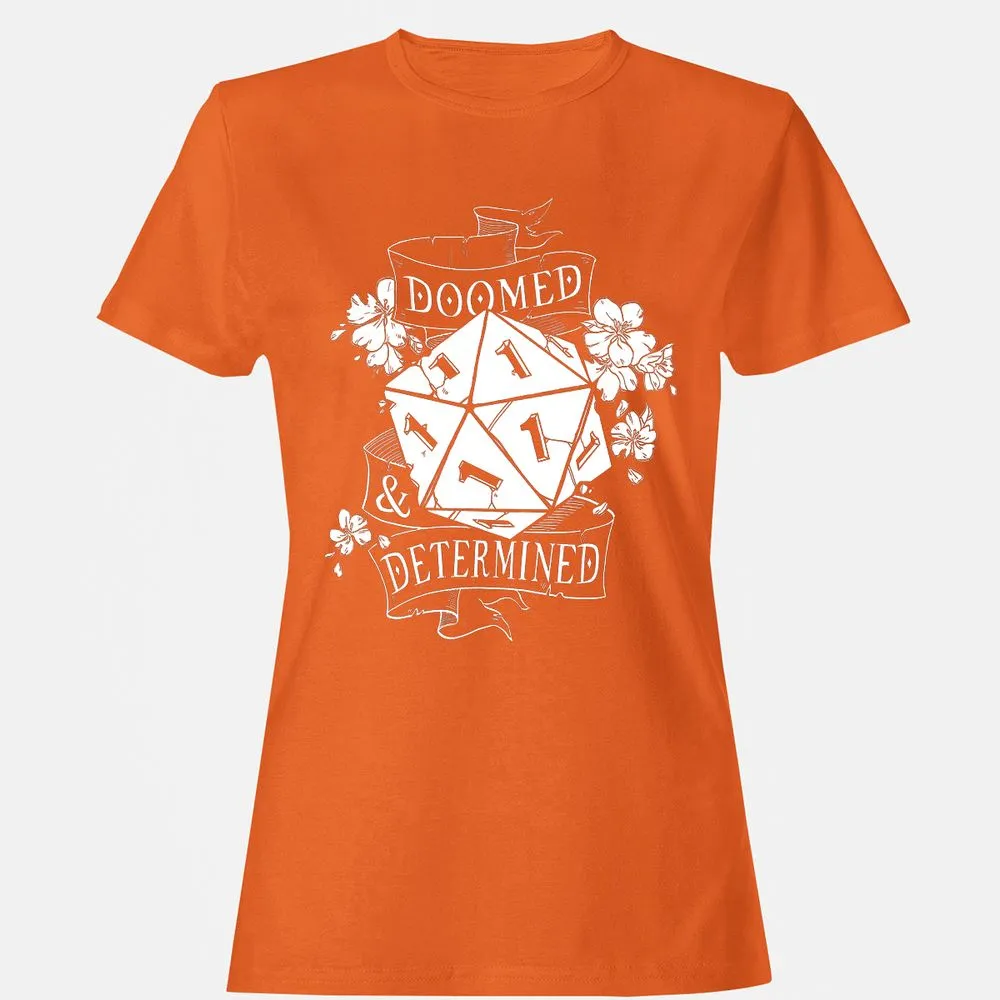 Doomed Determined Women's T-Shirt - Orange - 11
