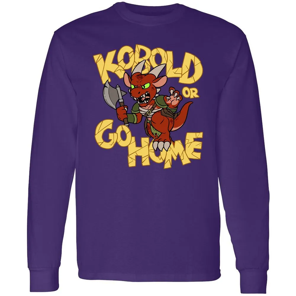 Kobold Or Go Home Long Sleeve T-Shirt - Purple - 13