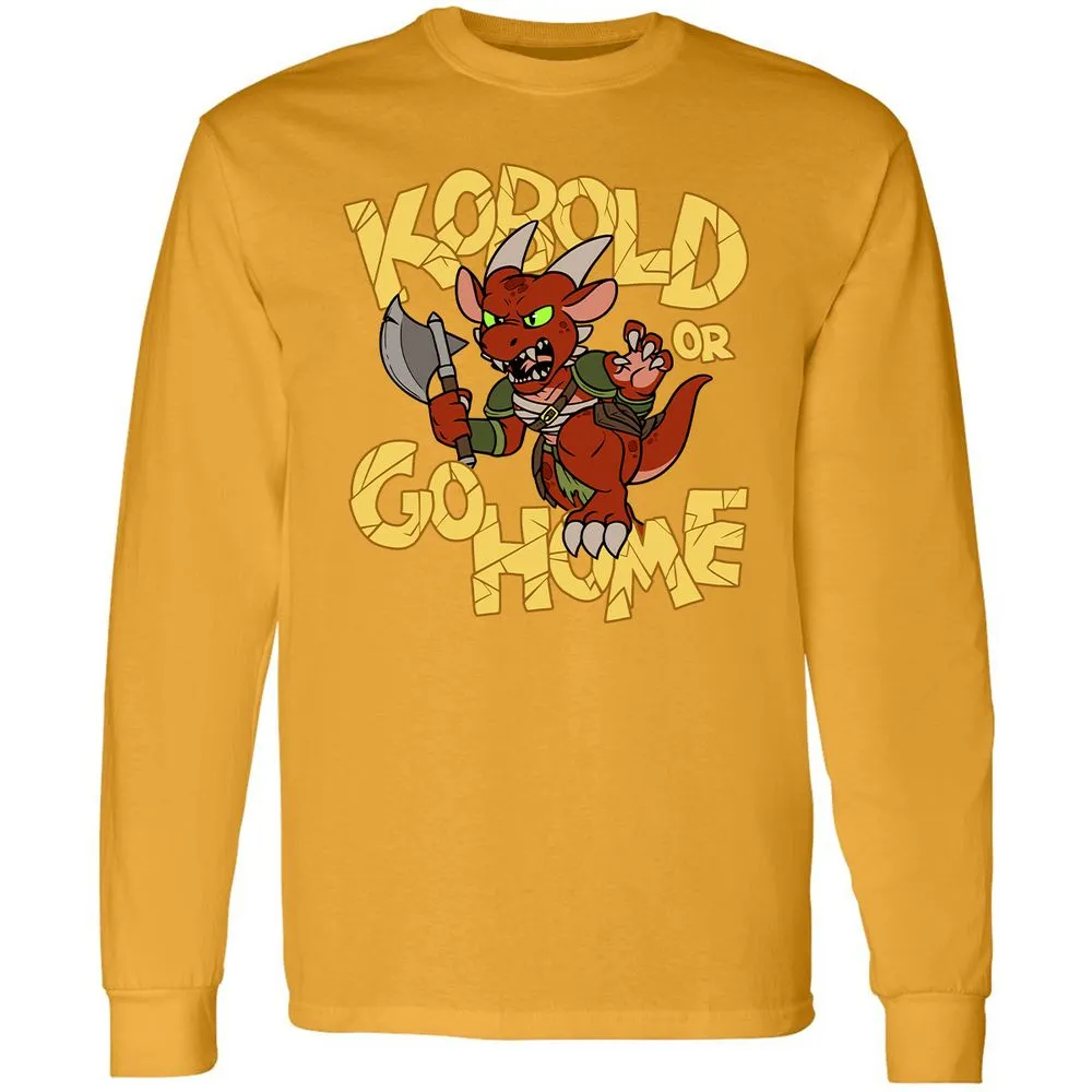 Kobold Or Go Home Long Sleeve T-Shirt - Gold - 9