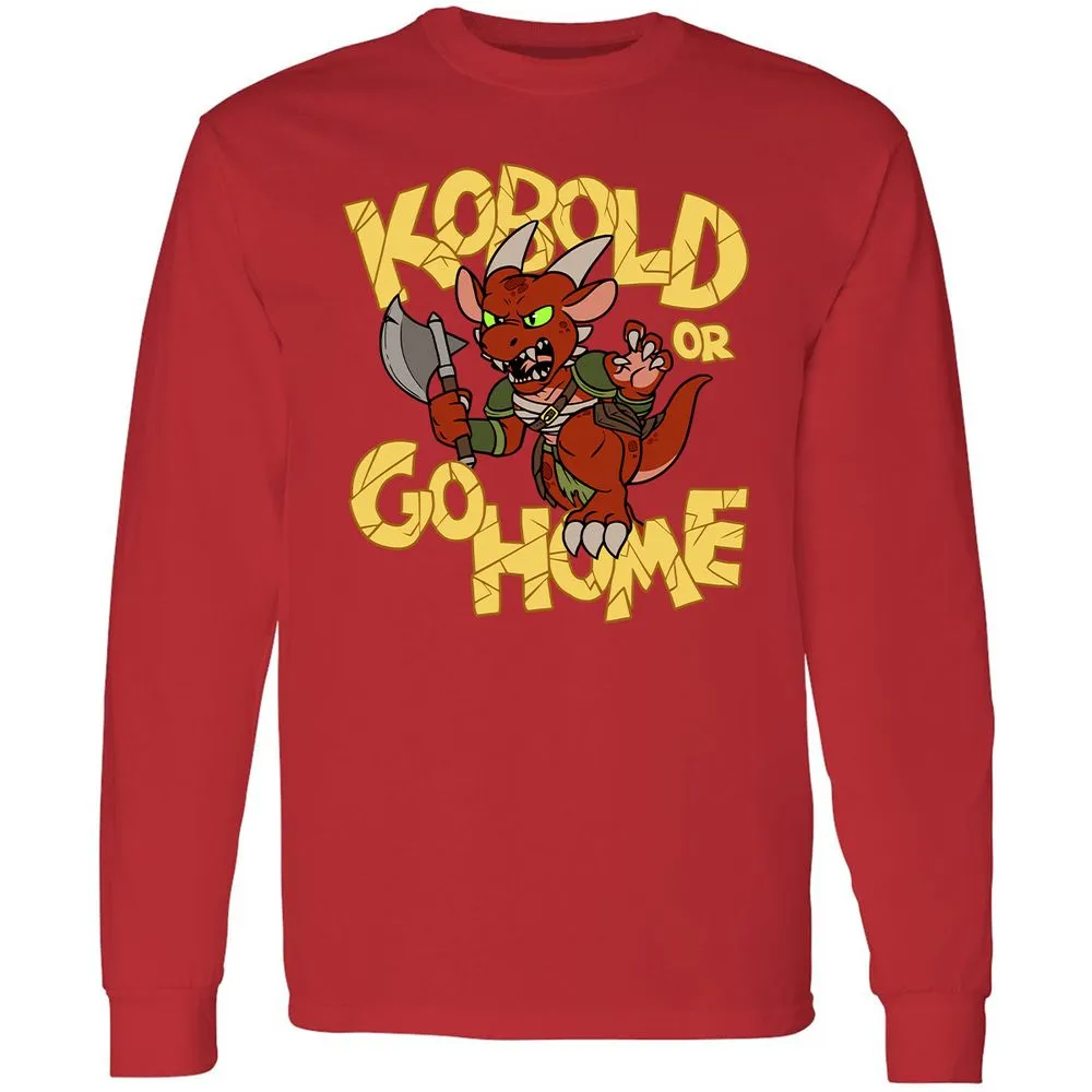 Kobold Or Go Home Long Sleeve T-Shirt - Red - 14