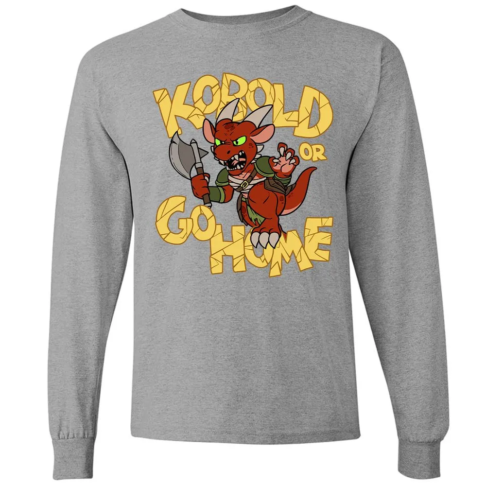 Kobold Or Go Home Long Sleeve T-Shirt - Graphite Heather - 6