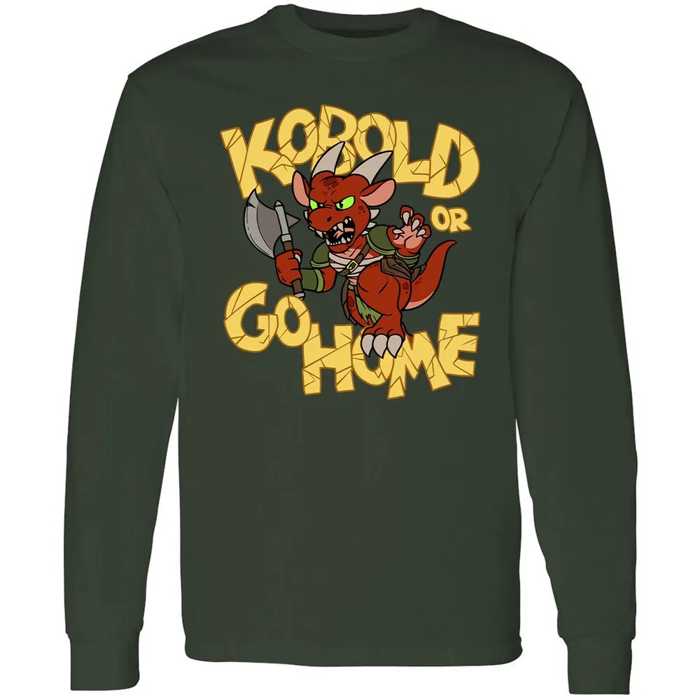 Kobold Or Go Home Long Sleeve T-Shirt - Forest Green - 4