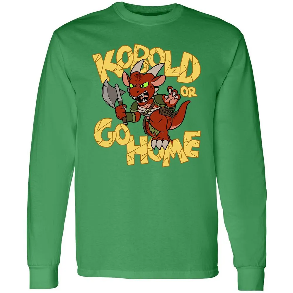 Kobold Or Go Home Long Sleeve T-Shirt - Irish Green - 10