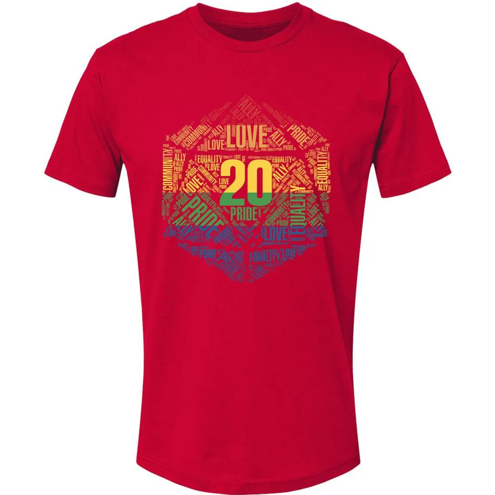 D20 Pride Premium Unisex T-Shirt - Red - 6