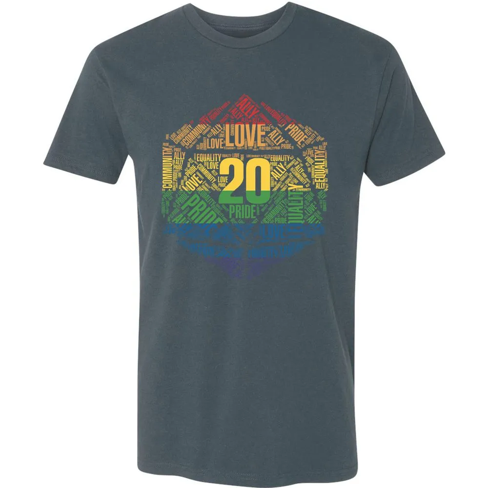 D20 Pride Premium Unisex T-Shirt - Indigo - 15