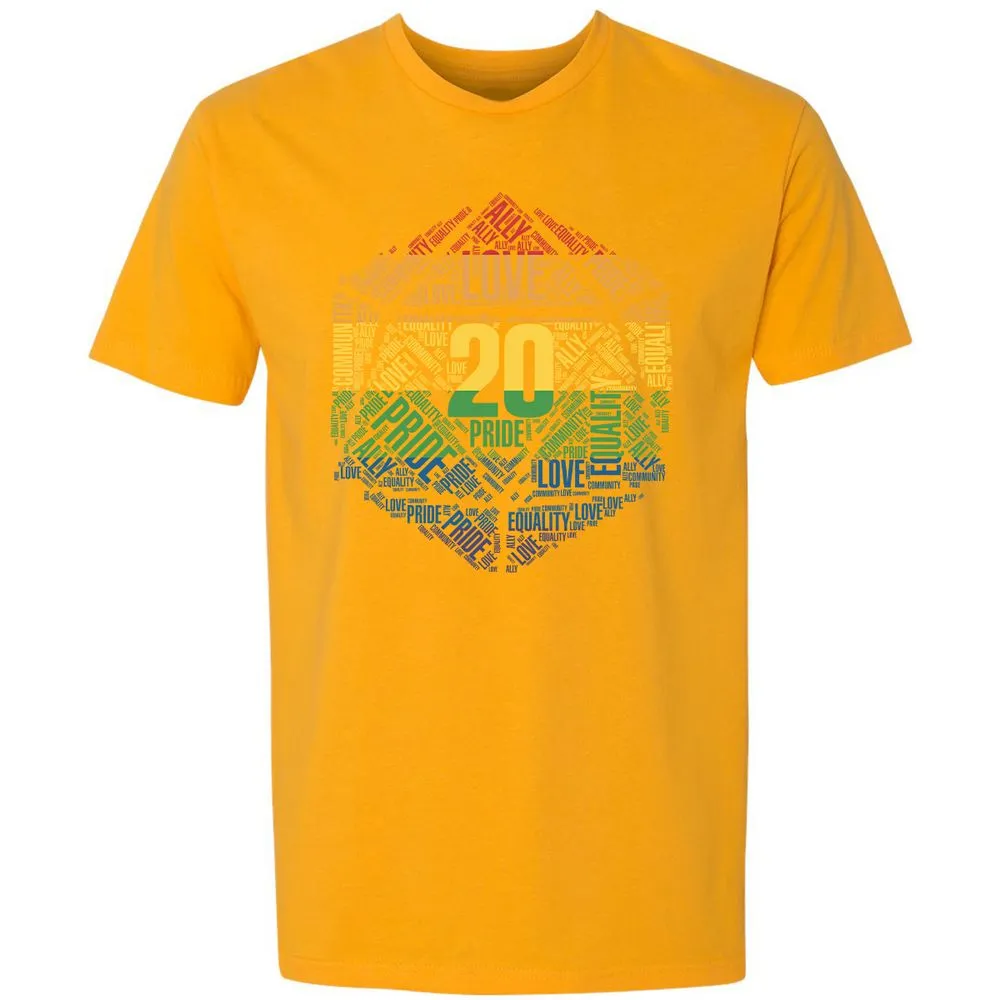 D20 Pride Premium Unisex T-Shirt - Gold - 12
